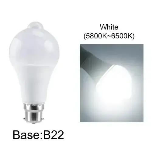 Ampoule LED avec détecteur de mouvement E27 B22 PIR