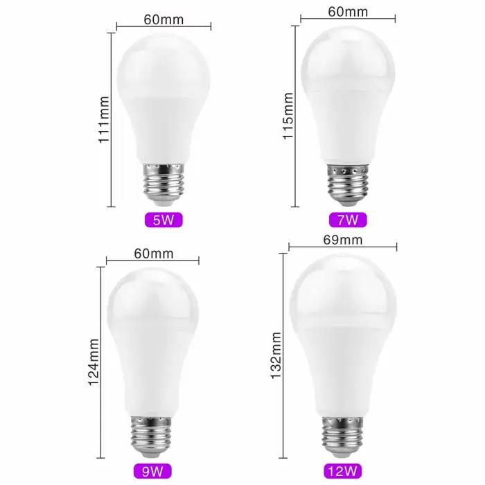 Ampoule LED du crépuscule à l'aube 5W 7W 9W 12W E27 Capteur de lumière extérieure AC 110V 220V 85-265V