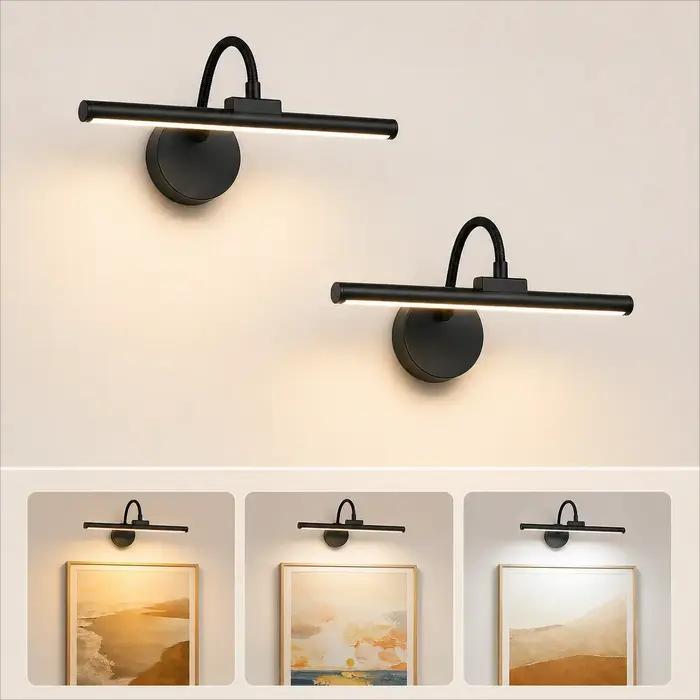 Lampe murale LED sans fil rechargeable par USB avec télécommande et éclairage à 3 couleurs réglables pour une ambiance personnalisable et une installation facile à domicile occasions spéciales