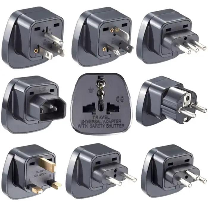 Adaptateur universel USBO pour prises UK EU US AU Italie Israël Inde Afrique du Sud Suisse Russie voyage sécurité sécurité supérieure occasions spéciales globetrotter