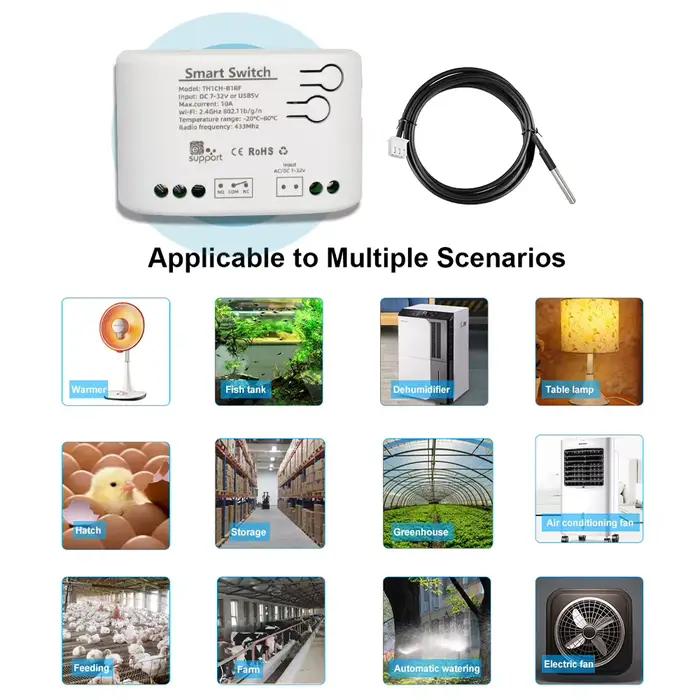 Commutateur de température intelligent WiFi avec moniteur de consommation d'énergie