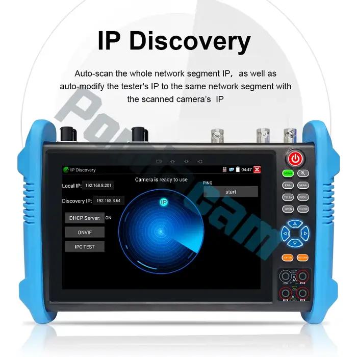 Testeur de caméra IP tactile IPS de 7 pouces