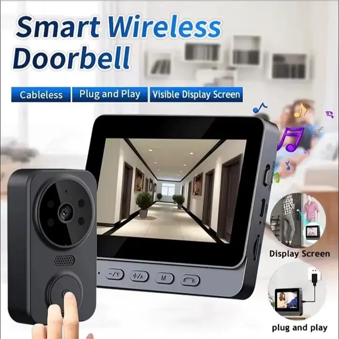 Caméra de sonnette vidéo intelligente sans fil