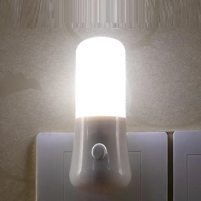 Veilleuse LED en forme de bougie ABS pour chambre bébé salon couloir vacances sécurité douce lumière bleue design moderne élégant ambiance chaleureuse
