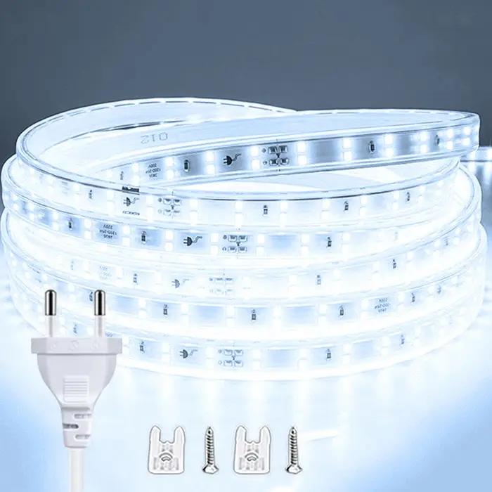 Bande lumineuse LED 220V haute performance pour éclairage d'intérieur salon cuisine escalier avec température de couleur ajustable et longue durée de vie