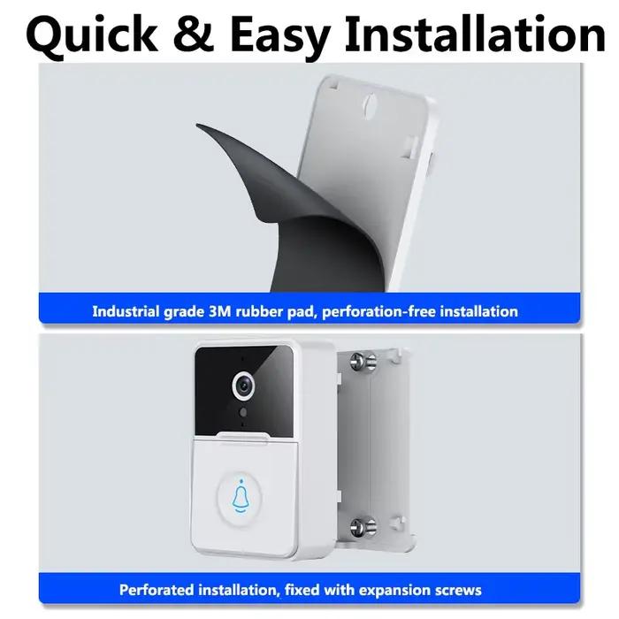 1080P WiFi vidéo sonnette maison intelligente interphone sans fil PIR extérieur étanche Vision nocturne caméra