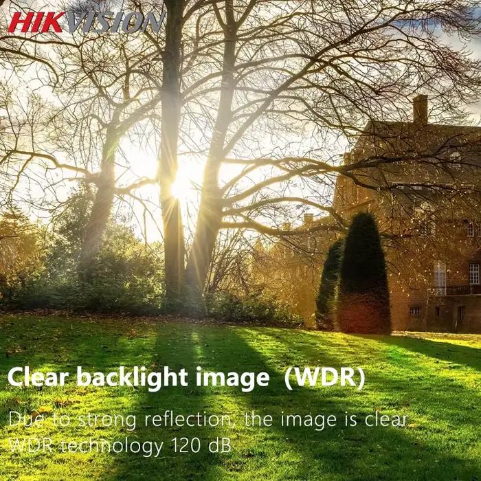 Caméra IP fixe Hikvision 4MP 8MP AcuSense WDR avec micro intégré