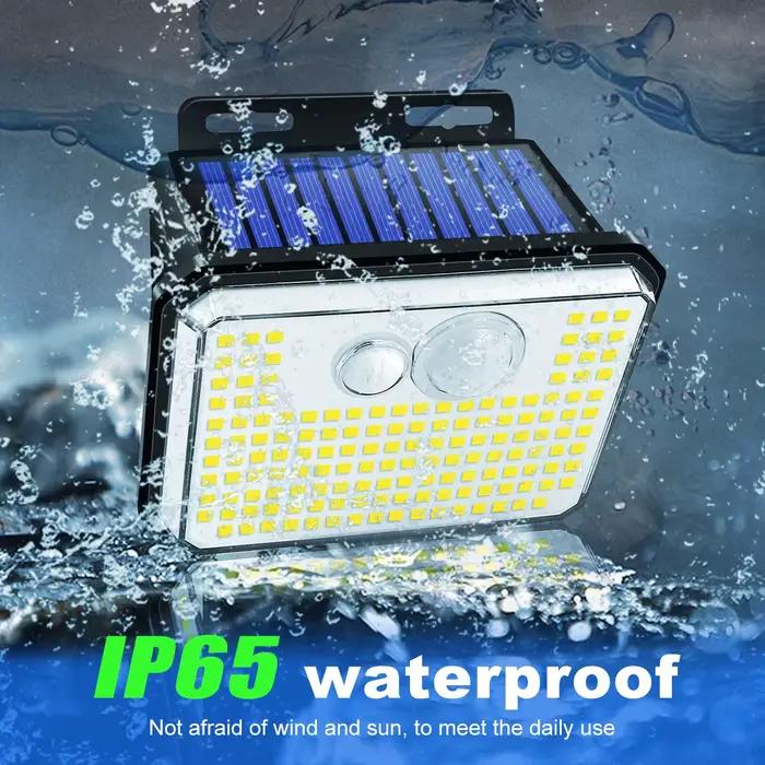 Applique Murale Solaire Imperméable Conforme à la Norme IP65 avec Capteur de Mouvement, Éclairage d'
