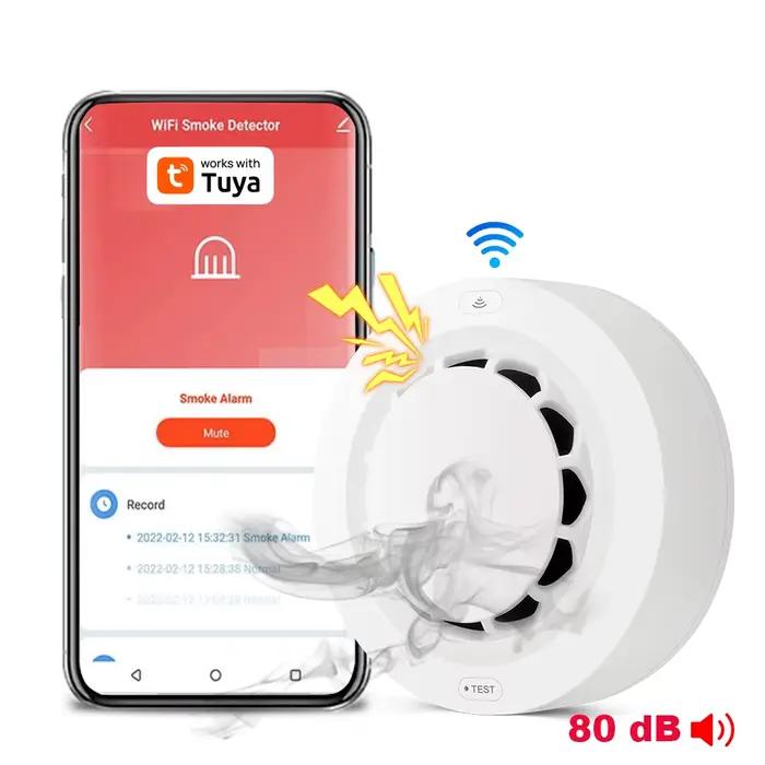 Tuya WiFi détecteur de fumée Protection incendie détecteur de fumée maison de fumée combinaison alar