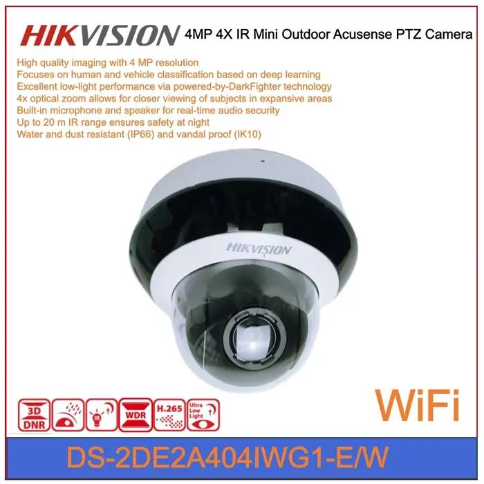 Caméra PTZ Acusense 4MP Résistante aux Intempéries pour Surveillance Intérieure et Extérieure avec Détection de Mouvement et Connexion IP Facile à Installer Occasions de Sécurité Idéales