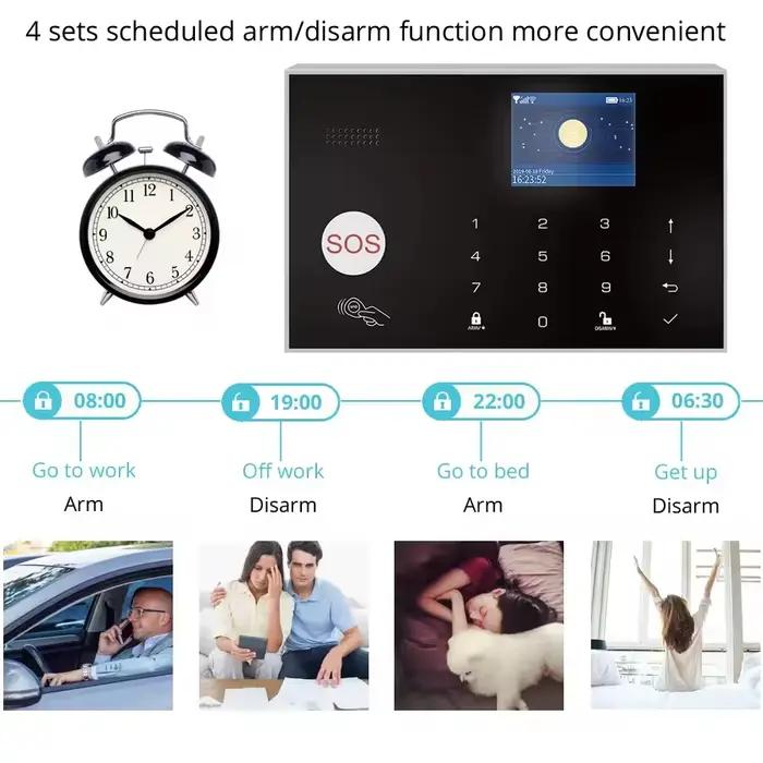 Caméra WIFI système d'alarme GSM sans fil