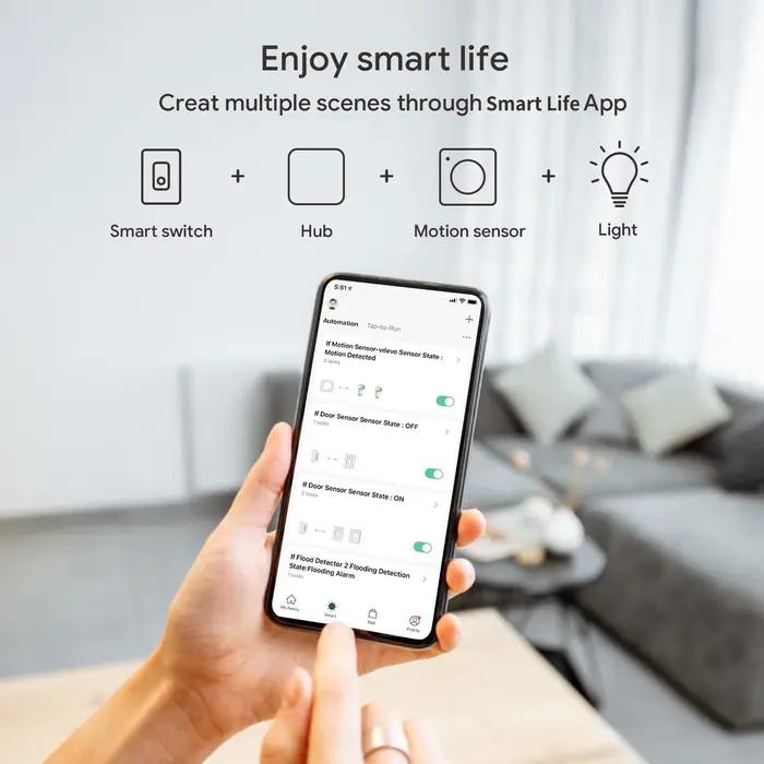 Tuya Zigbee 3.0 Hub passerelle maison intelligente pont sans fil application Smart Life télécommande dispositif d'automatisation fonctionne avec Alexa Google