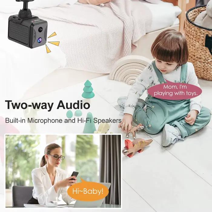 LS VISION Mini Caméra 4g Sim Cctv 5mp Caméras De Surveillance À Domicile Wifi