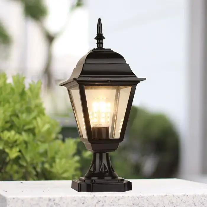 Lampes de colonne minimalistes de style européen pour clôture extérieure villa murs portails et balcons élégantes à offrir pour lumières douces et ambiances sophistiquées