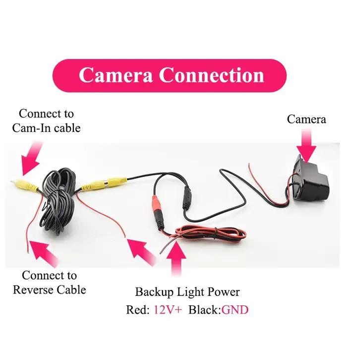 Bonroad caméra de recul de voiture pour Volkswagen Golf Passat B7 B6 Tiguan Jetta MK6 Audi A3 A4 A5 Q5 A6