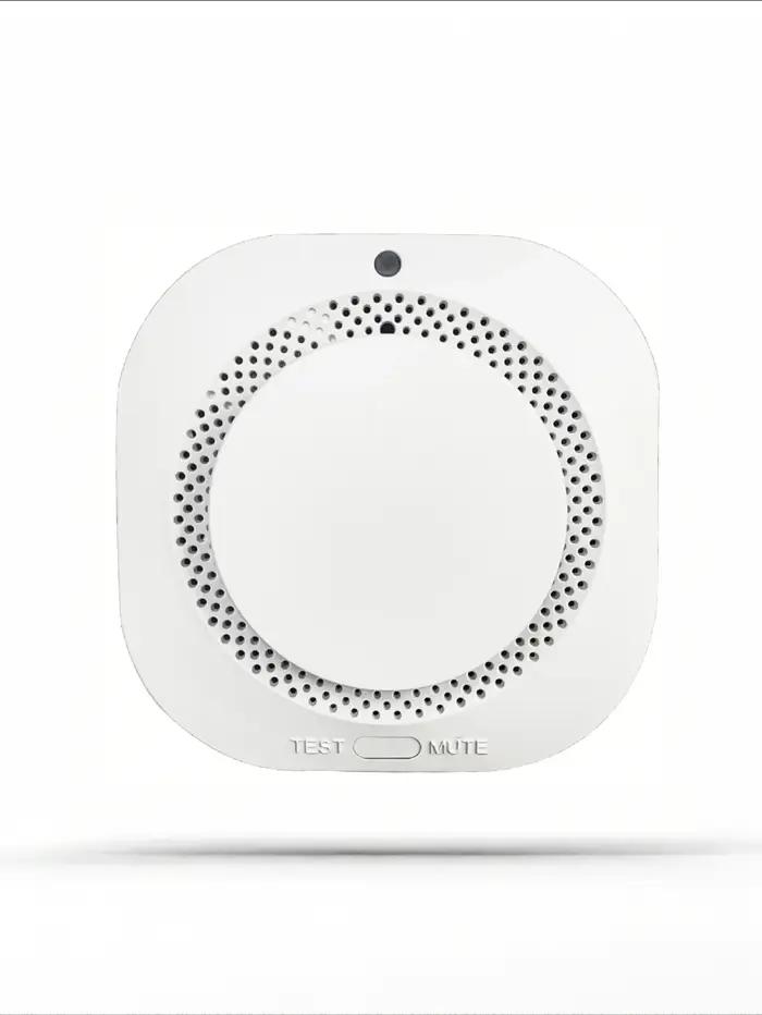 Détecteur de fumée sans fil avec alarme sonore et lumineuse LED, rappel de batterie faible, capteur