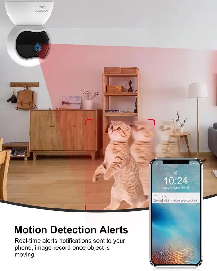 XIAOVV Caméra de surveillance WiFi intérieure 2K