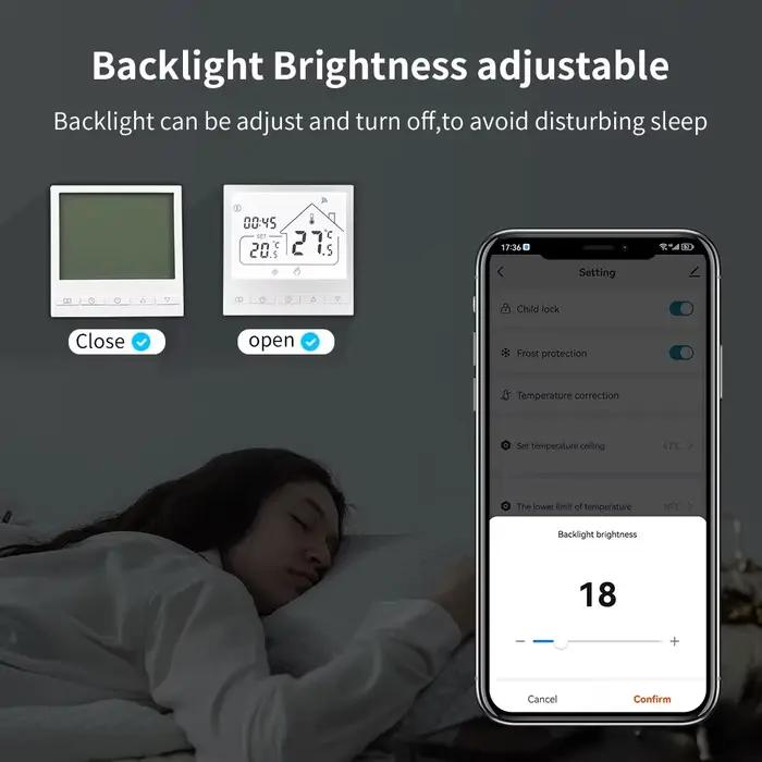 Thermostat intelligent WiFi pour chaudière à eau/gaz