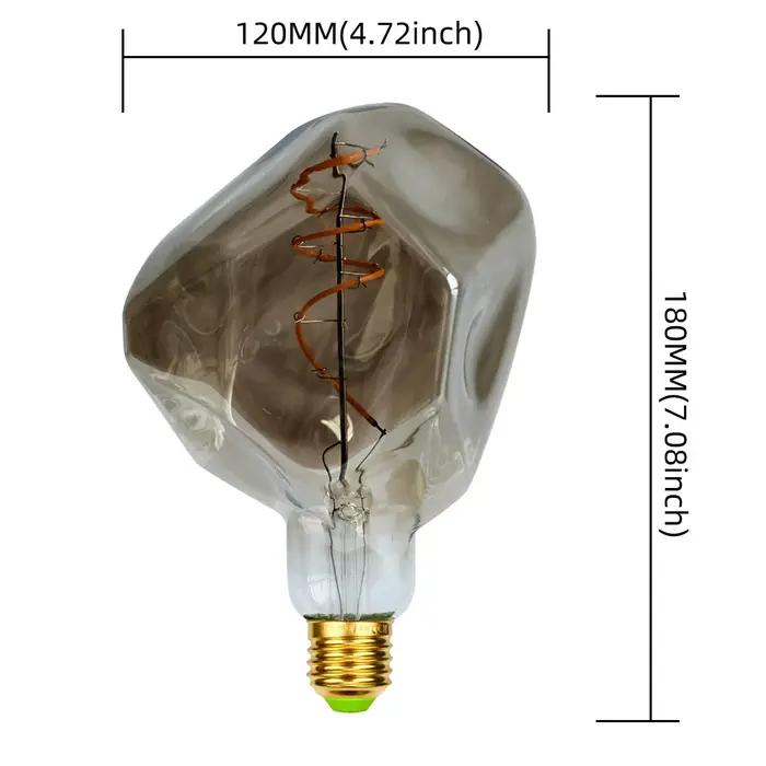 Ampoule LED Edison Pierres G125 chaleureuse pour salon et pièces décoratives occassions spéciales