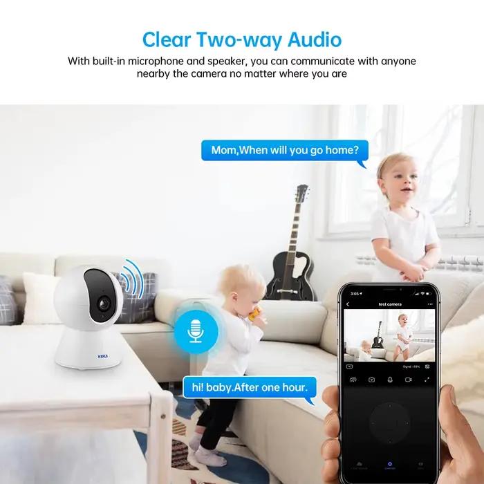 Caméra IP WiFi KERUI Onvif 4K 5MP 8MP pour intérieur