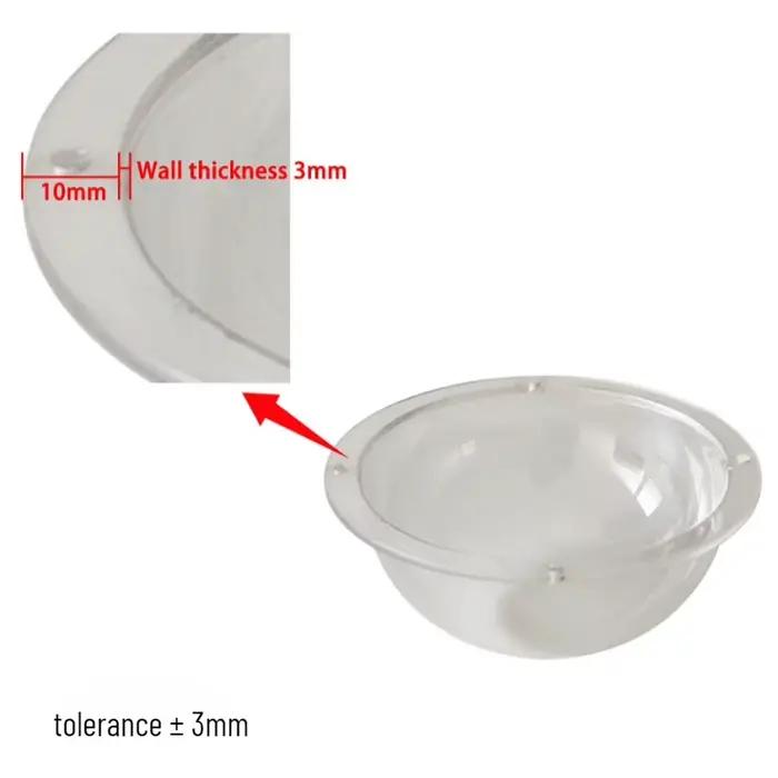 Couvercle de dôme Transparent en acrylique pour caméra de vidéosurveillance intérieure/extérieure hémisphère