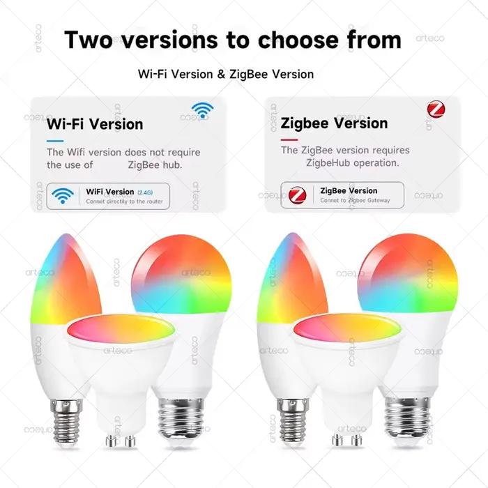 EWelink E27 E14 GU10 ampoule intelligente WiFi Zigbee