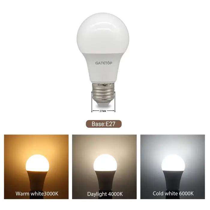 10 pcs/lot LED ampoule E27 AC 110 V 220 V 3 W 8 W 9 W 12 W 15 W 18 W 20 W 24 W LED A60 G45 économie de lampe blanc chaud froid ampoules pour la lumière de la maison
