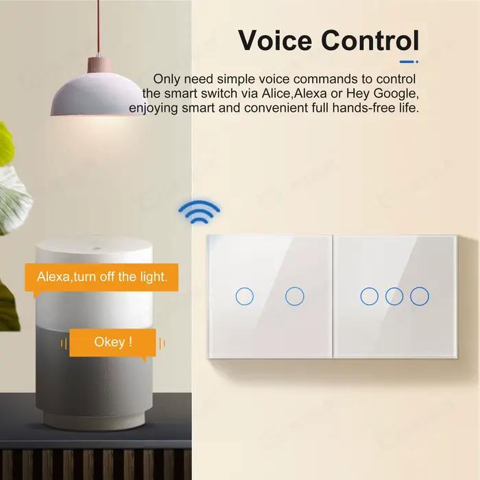 Wifi interrupteur tactile mural ue aucun fil neutre requis