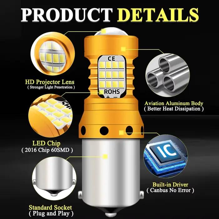 Pour Renault Megane 2 3 LED feux de recul ampoules de secours blanc Flash lampe