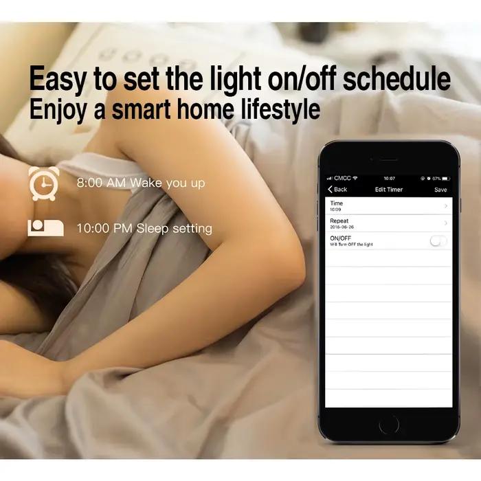 Ampoule LED Wi-Fi Bluetooth Intelligente à Changement de Couleur pour Ambiance Personnalisée à Offrir Occasions Spéciales