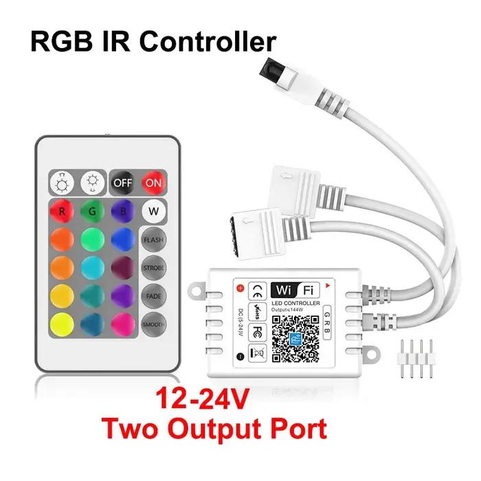 Contrôleur WiFi RGBW Blanc pour Bande LED Magic Home Contrôle à Distance Bluetooth IR RF 24V 720W 20Mètres