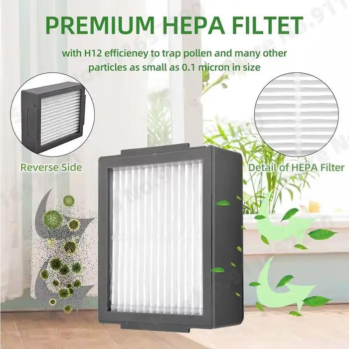 Sac à poussière avec filtre Hepa pour brosse latérale principale, pièces de rechange pour aspirateur