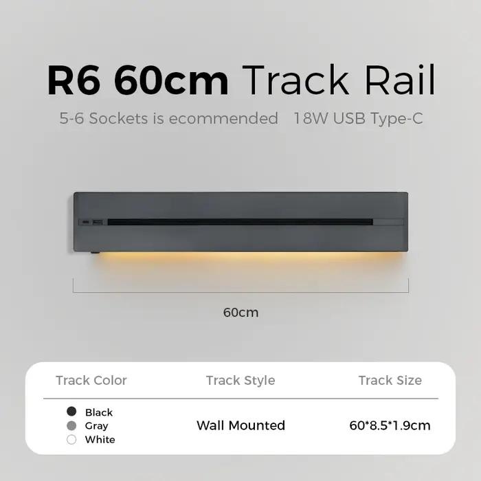 Prise de rail avec charge rapide USB Type C Haute puissance Amélioration de l’habitat