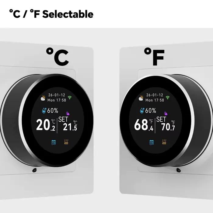 Thermostat intelligent Beok Tuya pour chauffage au sol