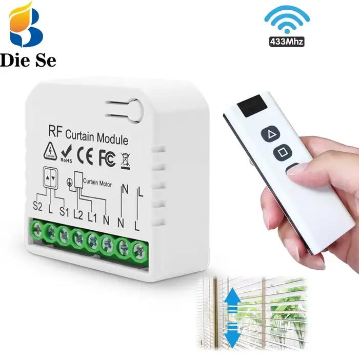 Module de commutateur de rideau de stores roulants RF 433Mhz