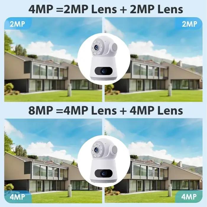 Caméra 4G avec carte Sim 8MP 4K double objectif