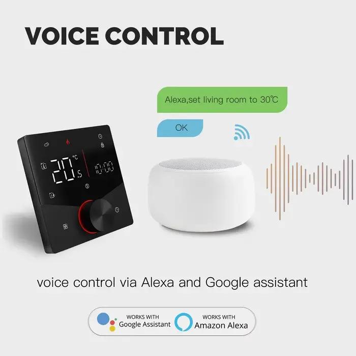 MOES Tuya WiFi bouton intelligent Thermostat chaudière à gaz chauffage électrique régulateur de température écran LCD