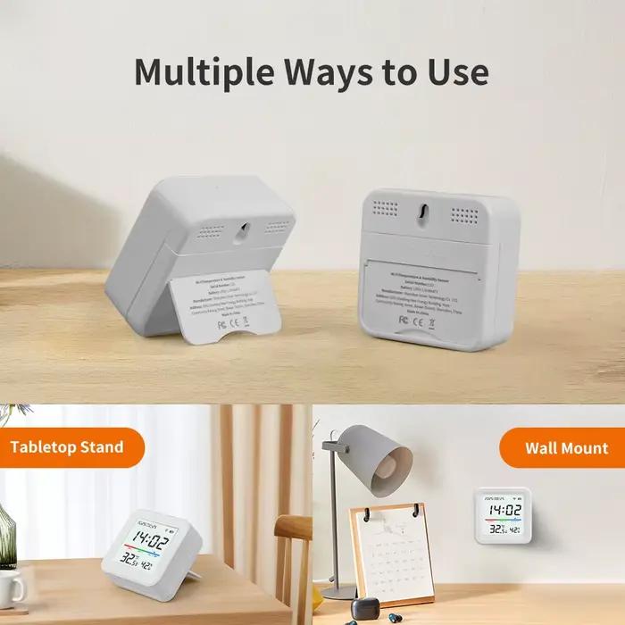 Capteur de température et d'humidité WiFi 2.4G application Tuya pour maison intelligente surveillance à distance automatisation domestique pour confort et santé optimale