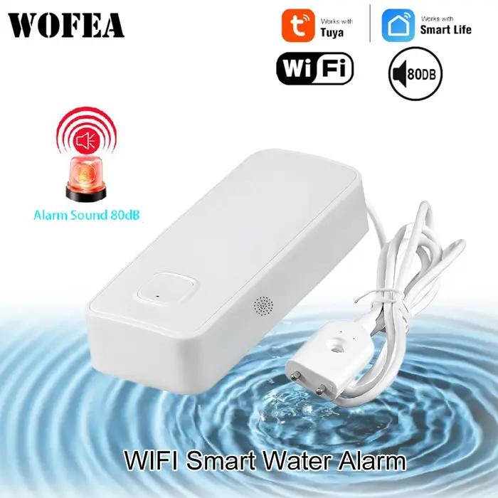 Alarme de fuite d'eau intelligente Tuya WiFi avec notification gratuite par l'application