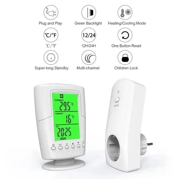 ThermoandreWireless-Prise de contrôle de température LCD