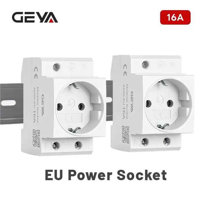 GEYA – prise de courant modulaire sur Rail Din EU