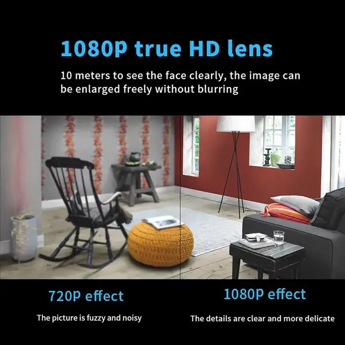 Caméra sans fil WiFi DIXSG 1080P Mini pour Surveillance Maison Détection Mouvement Enregistrement Vidéo Sécurité Intérieure Occasions Spéciales