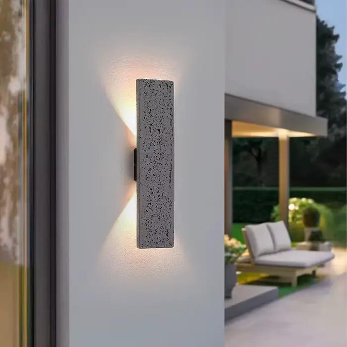 LED extérieur porche appliques murales en aluminium