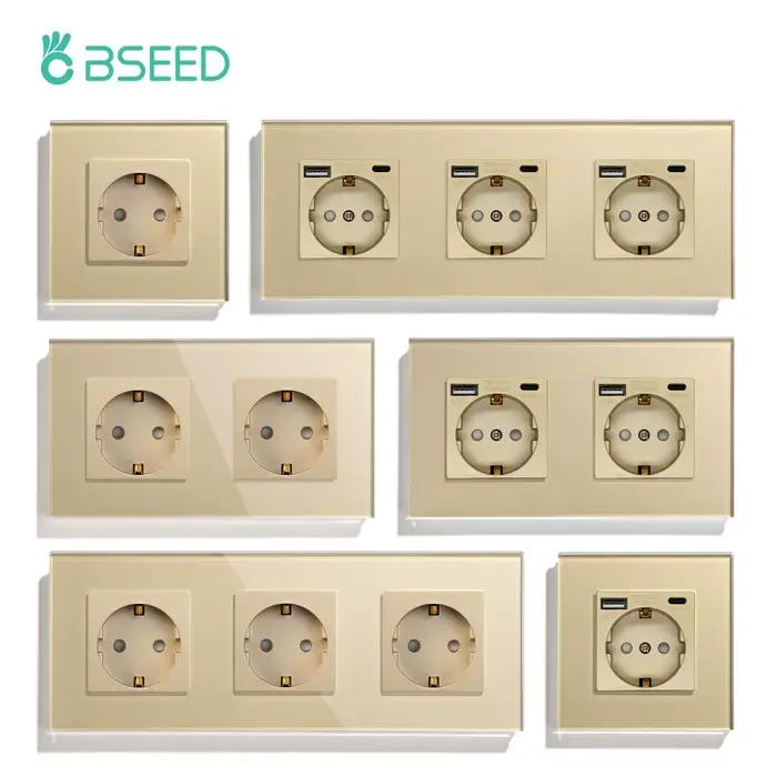 BSEED prise murale simple avec Ports USB type-c Double