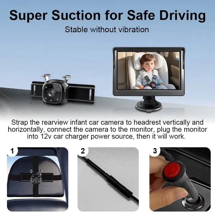 Moniteur pour bébé de voiture
