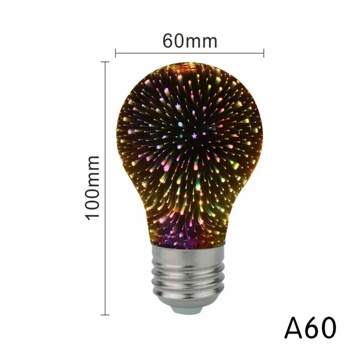 Ampoule LED Star Fire Works 3D E27 Vintage Edison