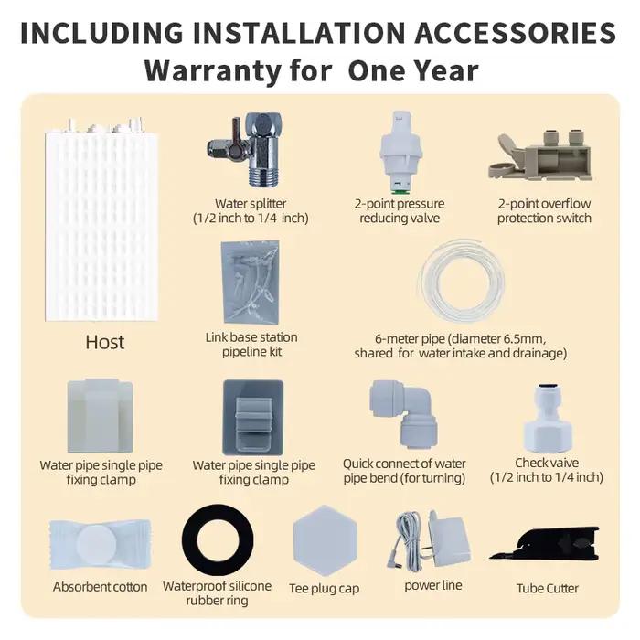 Kit de remplissage et vidage automatique d'eau pour robot aspirateur Ecovacs X11/X12/X9/T50/X8/X1/T1