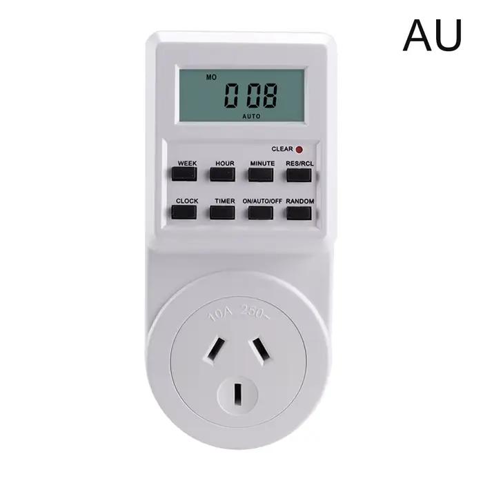 Minuterie numérique d'intérieur programmable pour lumière d'aquarium et lampe, minuterie de prise de