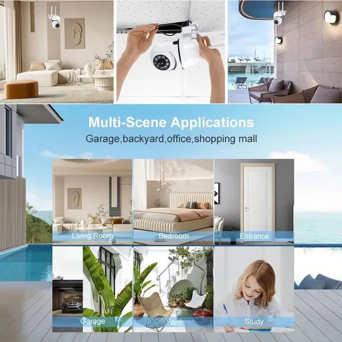 Caméra IP A7 1080P 3MP intelligente pour extérieur