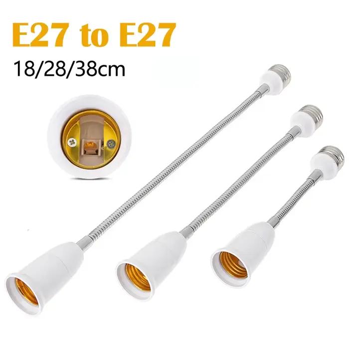 Prolongateur Flexible de Douille d'Ampoule LED Convertisseur Support Lumière Support d'Eclairage Intérieur Usage Occasionnels Maison Bureau Salon